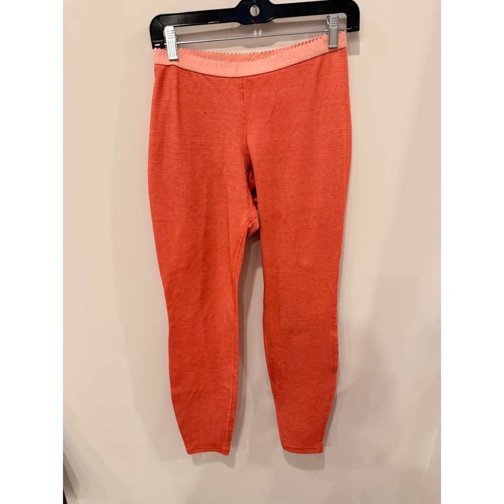 Patagonia Capilene Baselayer Leggings Womens S Coral Orange Thermal